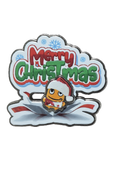 Merry Christmas Gift Box Enamel Pin