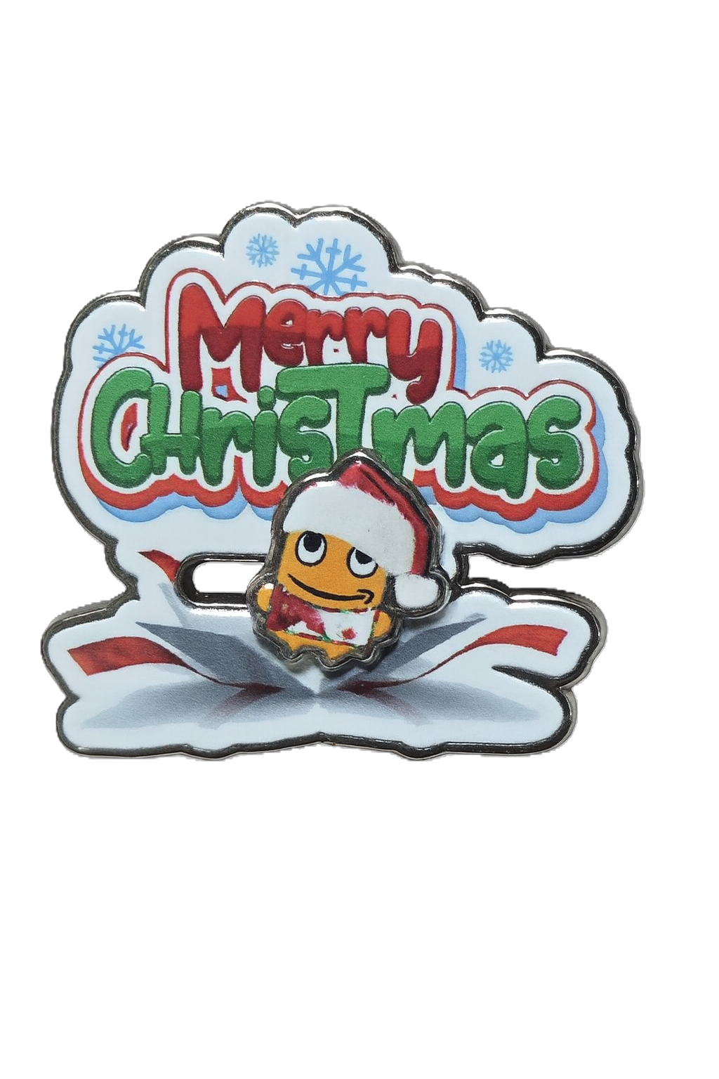 Merry Christmas Gift Box Enamel Pin